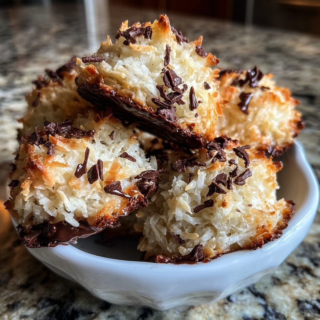 Chocolate Coconut Macaroons