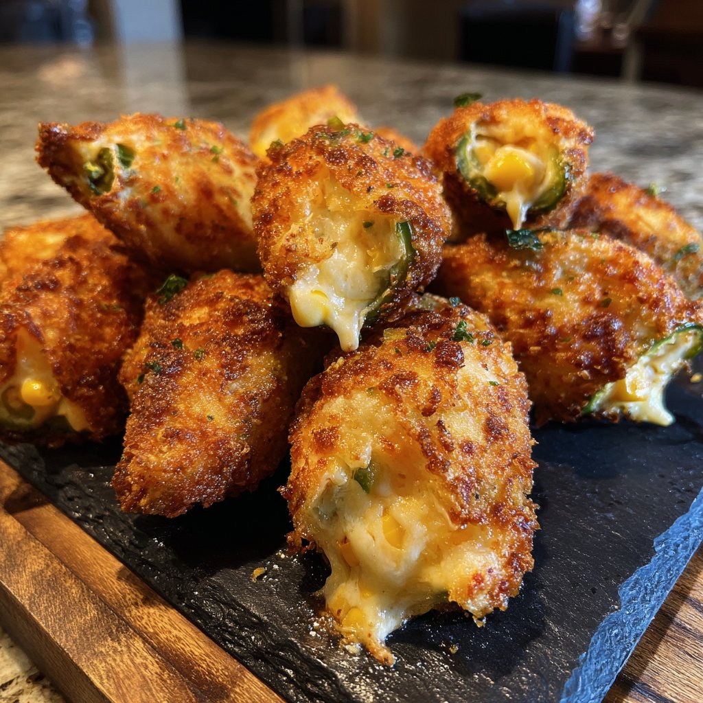Jalapeno Poppers Stuffed with Corn