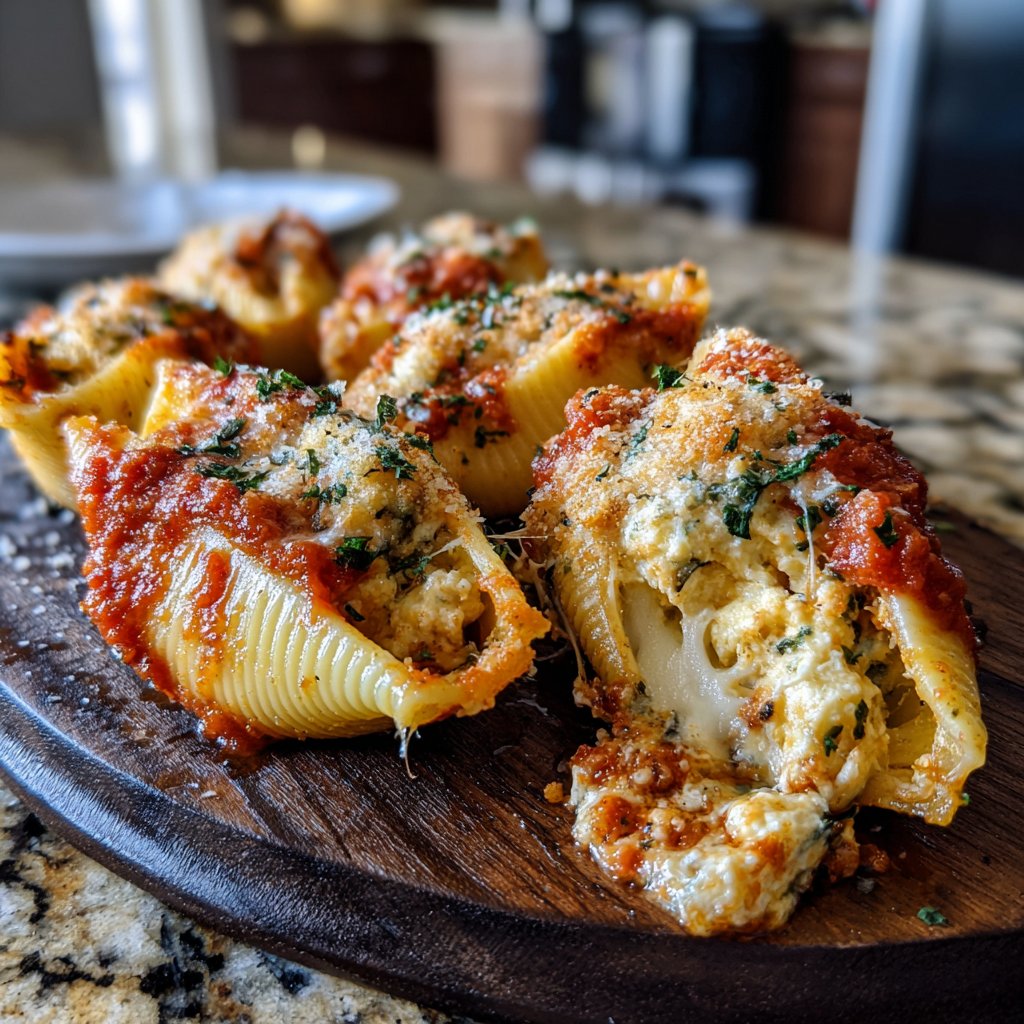 Stuffed Pasta Shells with Ricotta Cream