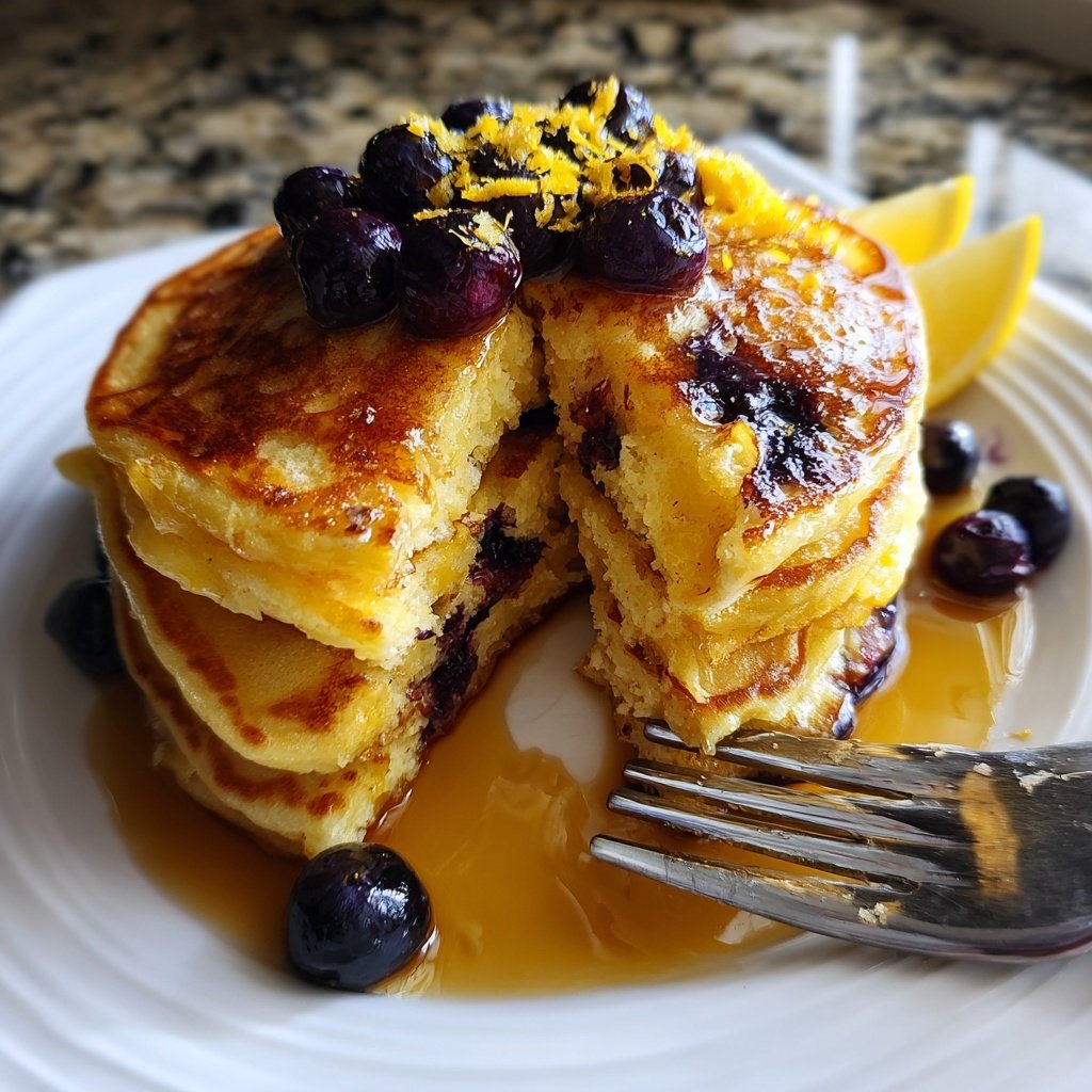 Lemon Blueberry Pancakes