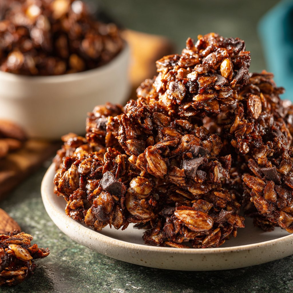 Chocolate Almond Granola Clusters