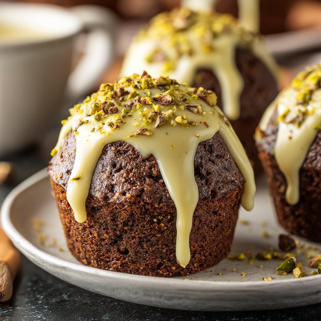 Chocolate Pistachio Cupcakes