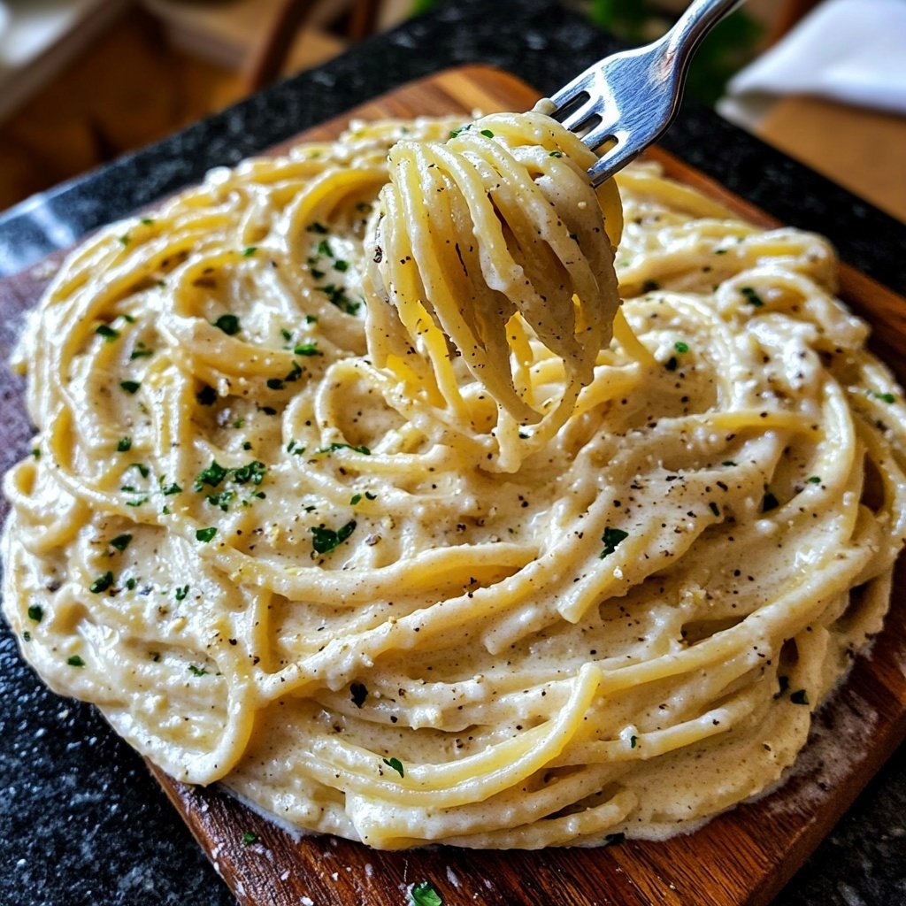 Easy Creamy Garlic Pasta
