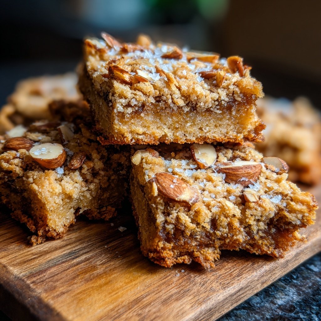 Vanilla Almond Oat Breakfast Squares