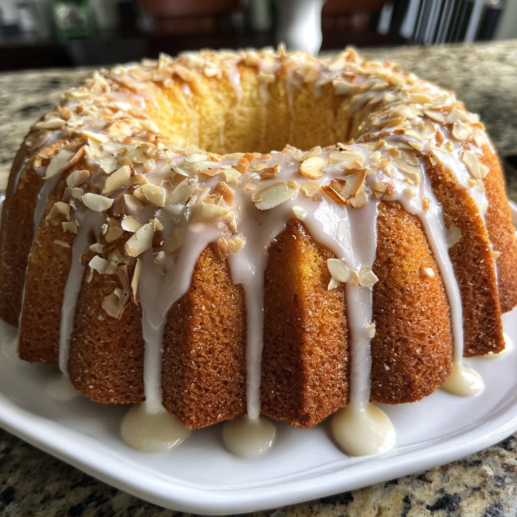 Vanilla Almond Yogurt Cake
