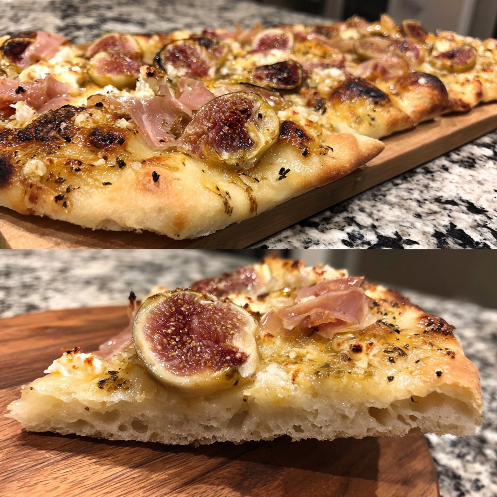 Flatbread with Fig, Prosciutto, and Honey